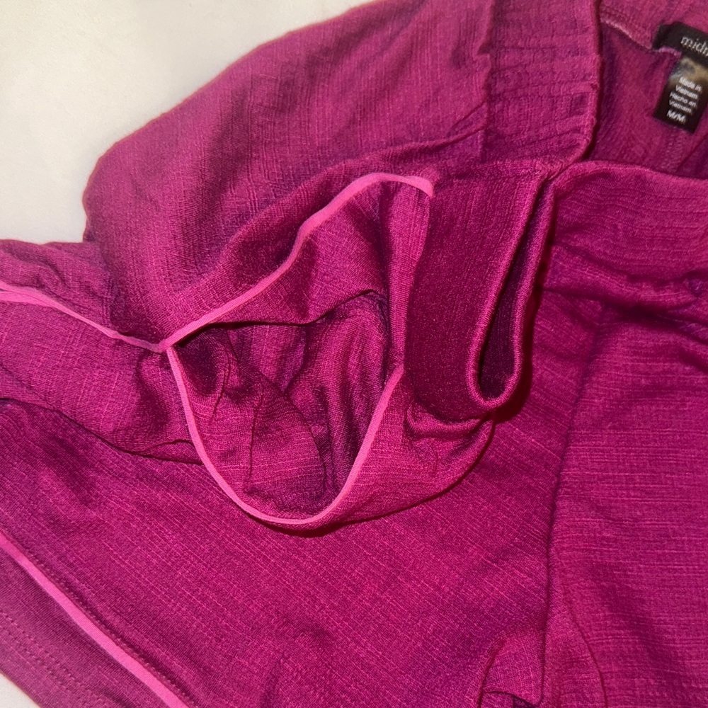 Vibrant Magenta Athletic Shorts for Women - Picture 6 of 8